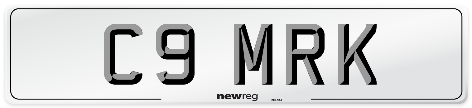 C9 MRK Number Plate from New Reg